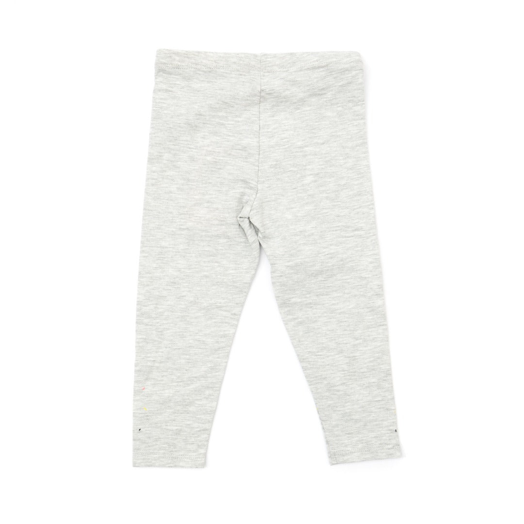 Leggings neonata grigio